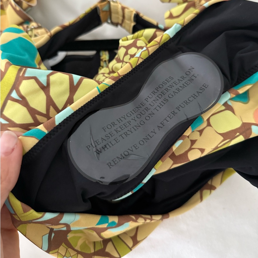 Andrea Iyamah Kuji One-Piece Swimsuit Removable Straps Mosaic Print NEW with tag - Picture 5 of 7